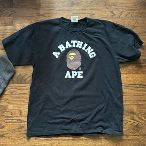 Bape Large barely worn T-shirt, a bathing ape College
